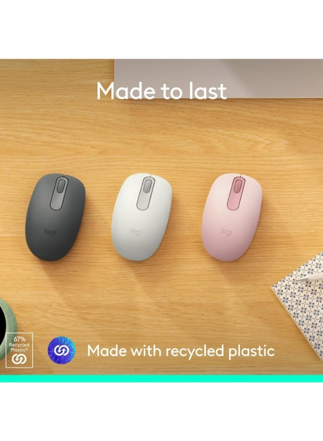 Logitech - M196 Bluetooth Wireless Mouse, Compact and Portable Mouse for Laptops, Tablets and More, 12-Month Battery, Smooth Tracking, Compatible With PC and Mac, Windows and macOS | Graphite - Image 1