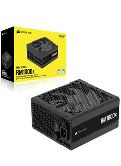 RM1000x Fully Modular Low-Noise ATX Power Supply – ATX 3.1 Compliant – PCIe 5.1 Support – Cybenetics Gold Efficiency – Native 12V-2x6 Connector