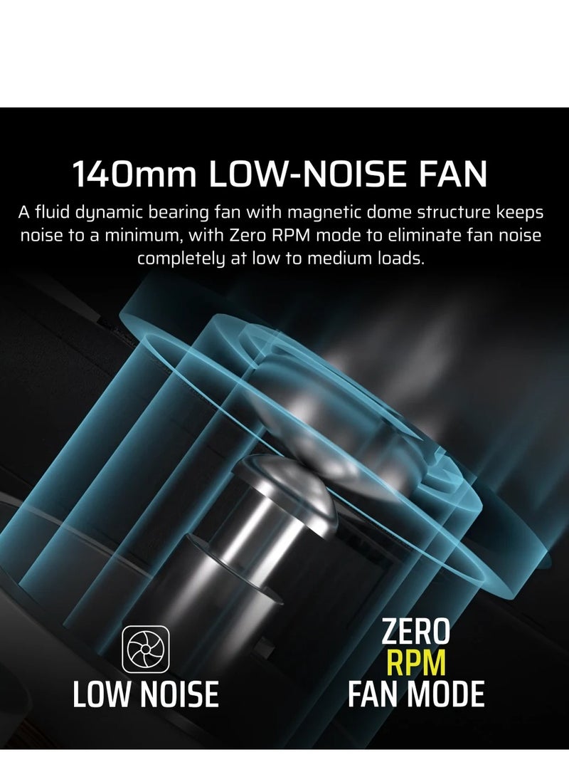 CORSAIR - RM1000x Fully Modular Low-Noise ATX Power Supply – ATX 3.1 Compliant – PCIe 5.1 Support – Cybenetics Gold Efficiency – Native 12V-2x6 Connector - Image 1