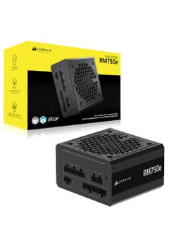 CORSAIR RM750e Fully Modular Low-Noise ATX Power Supply with 12V-2x6 Cable – ATX 3.1 & PCIe 5.1 Compliant, Cybenetics Gold Efficiency, 105°C-Rated Capacitors, Modern Standby Mode  - Image 1