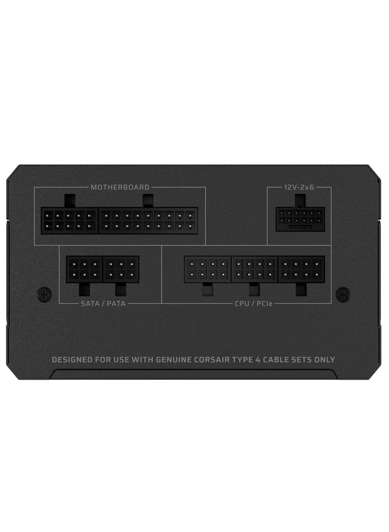 CORSAIR - RM750e Fully Modular Low-Noise ATX Power Supply with 12V-2x6 Cable – ATX 3.1 & PCIe 5.1 Compliant, Cybenetics Gold Efficiency, 105°C-Rated Capacitors, Modern Standby Mode - Image 1