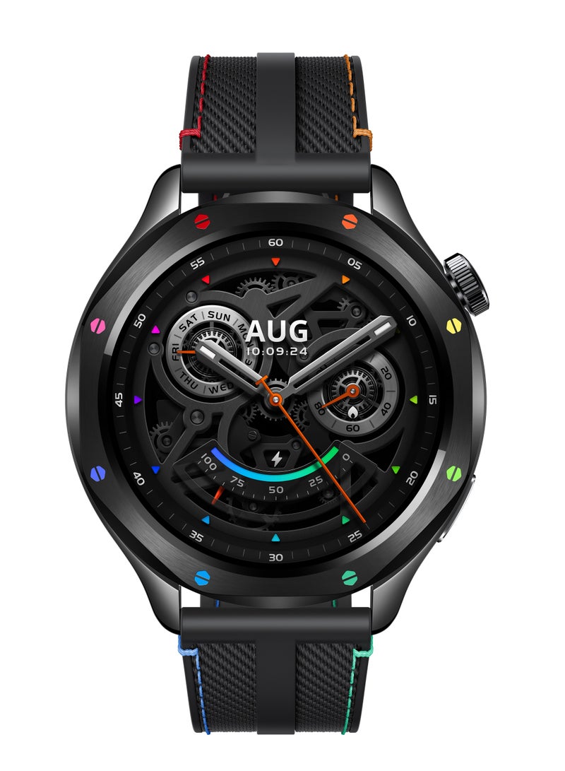 Xiaomi - Watch S4 Smartwatch 1.43-inch AMOLED Display, Long Battery Life, Bluetooth Calling, Noise Reduction, Advanced Health Detection, 15 Days Battery Life - Rainbow - Image 1