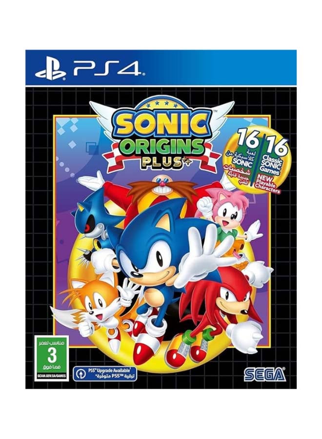 Sega Sonic Origins Plus Day 1 Edition GCAM - Adventure - PlayStation 4 (PS4) - Image 1