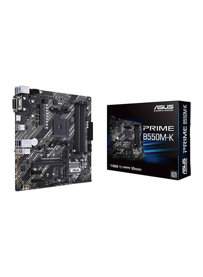 Prime B550M-K, AMD B550 Micro ATX motherboard with dual M.2, PCIe 4.0, 1 Gb Ethernet, HDMI/D-Sub/DVI, SATA 6 Gbps, USB 3.2 Gen 2 Type-A | 90MB14V0-M0EAY0 Black - pnsku/N70151810V/45/_/1739437581/2b68564b-9ceb-470a-a86b-6d59cec0dba8