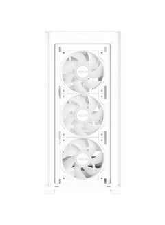 ASUS A21 Plus M-ATX Computer Case, 4x 120mm ARGB Pre-Installed Fan, Up to 360mm Radiator, & 7x Fan Support, BTF Support, Headphone, Microphone & 2x USB 3.2 Gen1 Interface, 90DC00H3-B19000 White  - Image 2