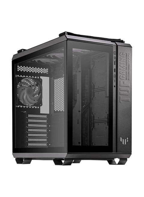 TUF Gaming GT502 PLUS Dual Chamber Chassis, Panoramic View, Front Panel High-Speed USB Type-C, Discrete ARGB Hub, Fully Modular Design Black