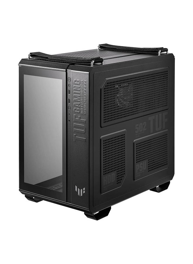 أسوس - TUF Gaming GT502 PLUS Dual Chamber Chassis, Panoramic View, Front Panel High-Speed USB Type-C, Discrete ARGB Hub, Fully Modular Design Black - Image 1