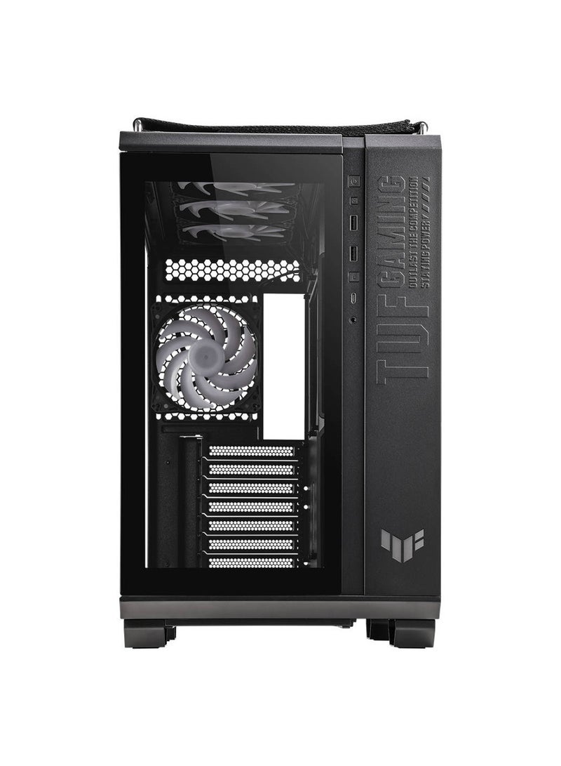 أسوس - TUF Gaming GT502 PLUS Dual Chamber Chassis, Panoramic View, Front Panel High-Speed USB Type-C, Discrete ARGB Hub, Fully Modular Design Black - Image 1