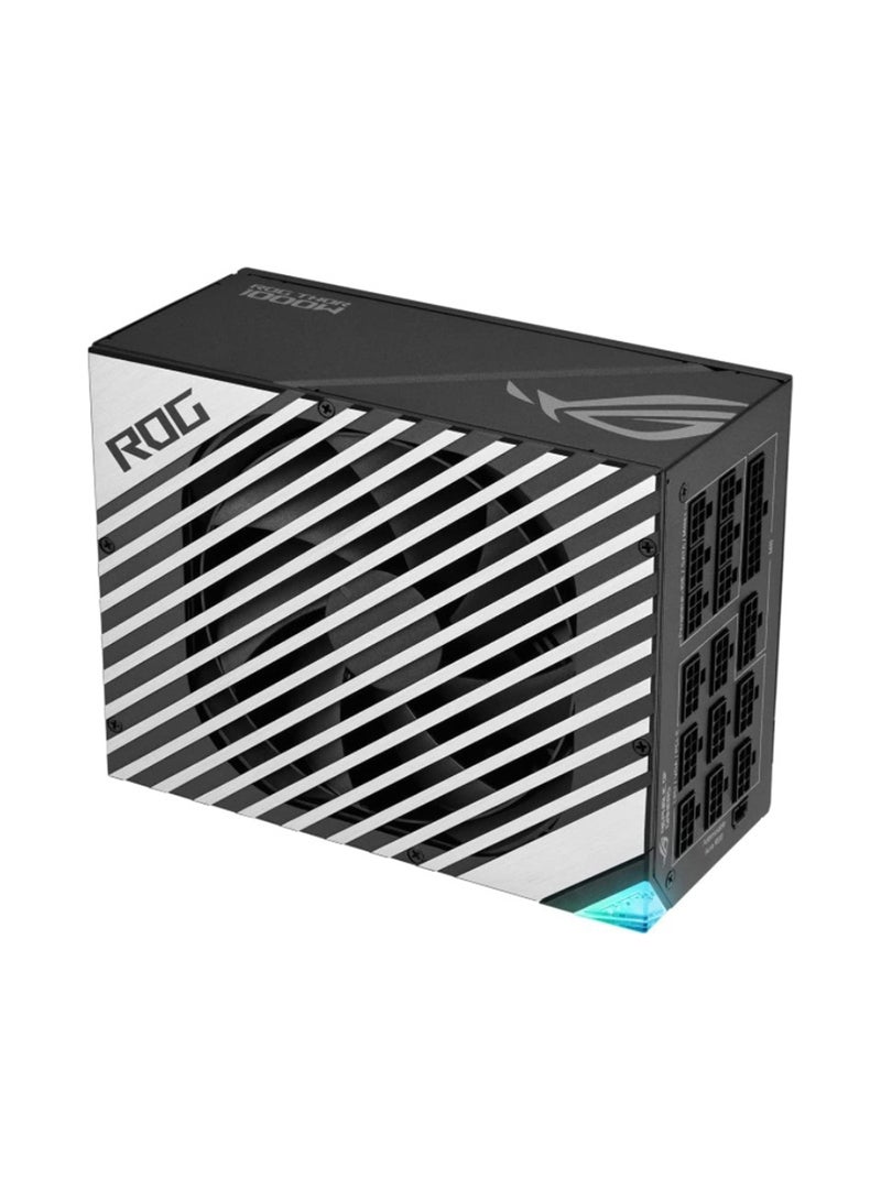 ASUS - Rog Thor 1000P2 ATX Power Supply Unit, With Aura Sync & OLED Display, 1000W Power, 80 Plus Platinum II Certification, 135mm PWM Fan, 0dB Cooling, Modular | 90YE00L1-B0NA00 / 90YE00L4-B0NA00 Multicolour - Image 1