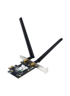 ASUS PCE-AXE5400 WiFi 6E PCI-E Adapter, Dual Antennas, 6GHz Band, 160MHz, Bluetooth 5.2, WPA3 Security, 90IG05R0-BM9100 Black  - Image 2