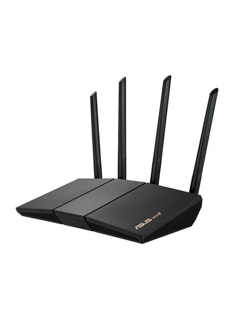 RT-AX57 AX3000 WiFi 6 Router, Up to 2402 Mbps, MU-MIMO/OFDMA, AI Protection, External Antenna x4, Parental Control, 90IG06Z0-MU2C00 Black