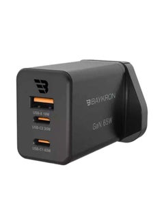 بايكرون Wall Charger GAN 65W UK Plug - Black  - Image 2