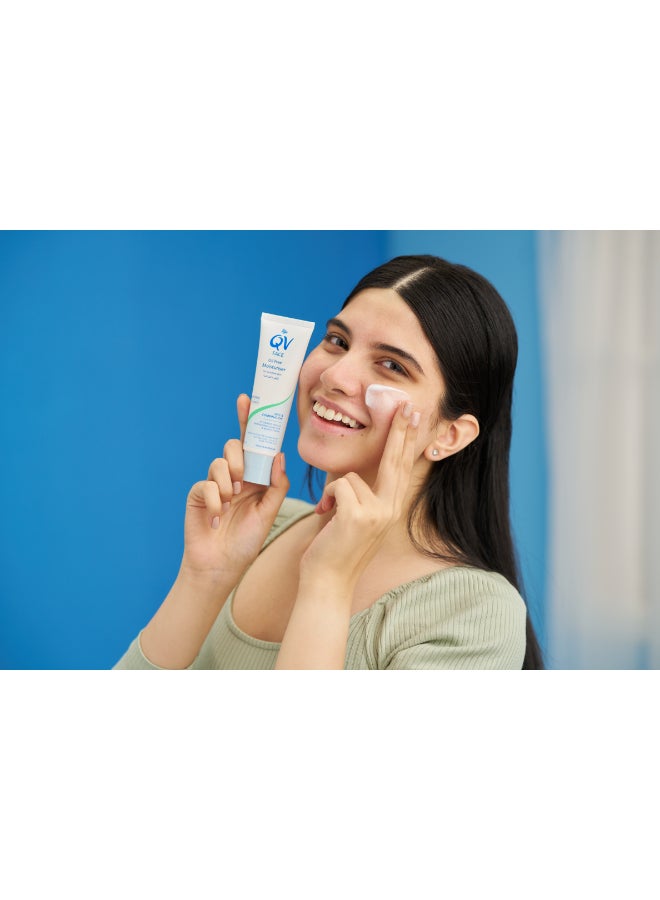 QV Face Oil Free Moisturiser - Lightweight Hydrating Cream For Oily And Acne-Prone Skin 75grams - Image 5