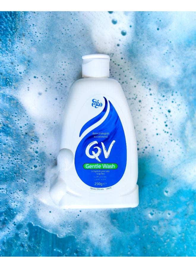 كيو في Gentle Wash - Mild And Soothing Cleanser For Dry And Sensitive Skin 250ml  - Image 4