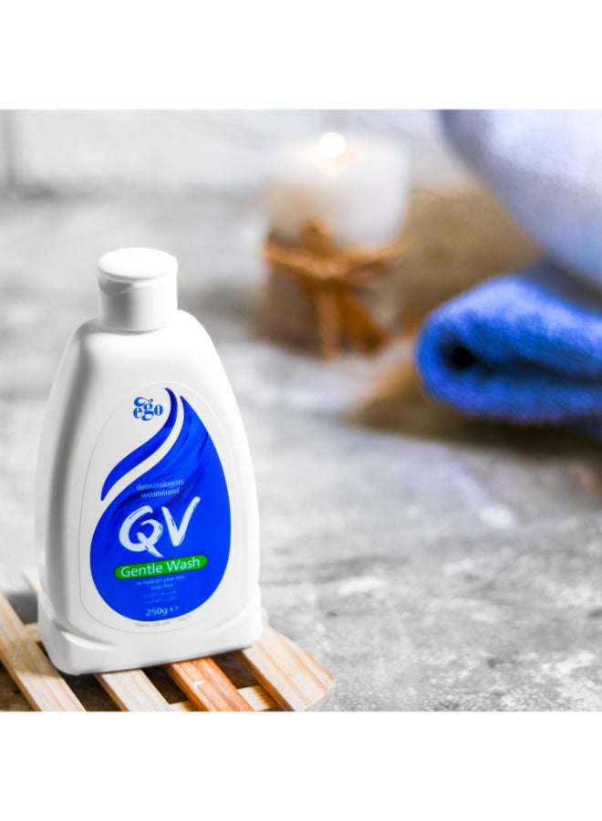 كيو في Gentle Wash - Mild And Soothing Cleanser For Dry And Sensitive Skin 250ml  - Image 5