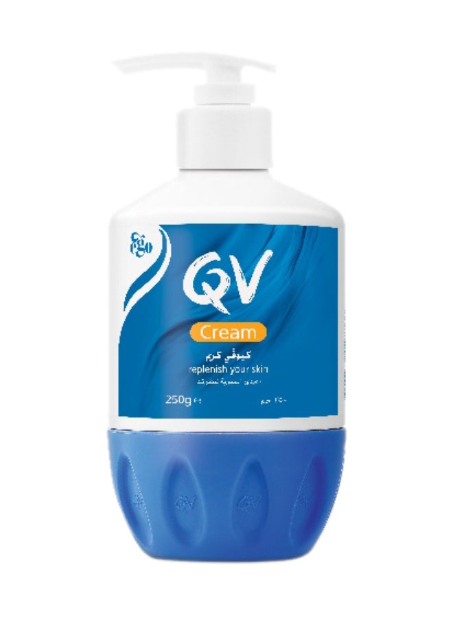 QV - Cream Pump - Rich Moisturising Cream For Dry And Sensitive Skin 250grams - Image 1