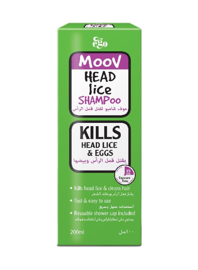 QV Moov Head Lice Shampoo - Effective Lice And Egg Removal, Gentle On Scalp, 200Ml - Image 1
