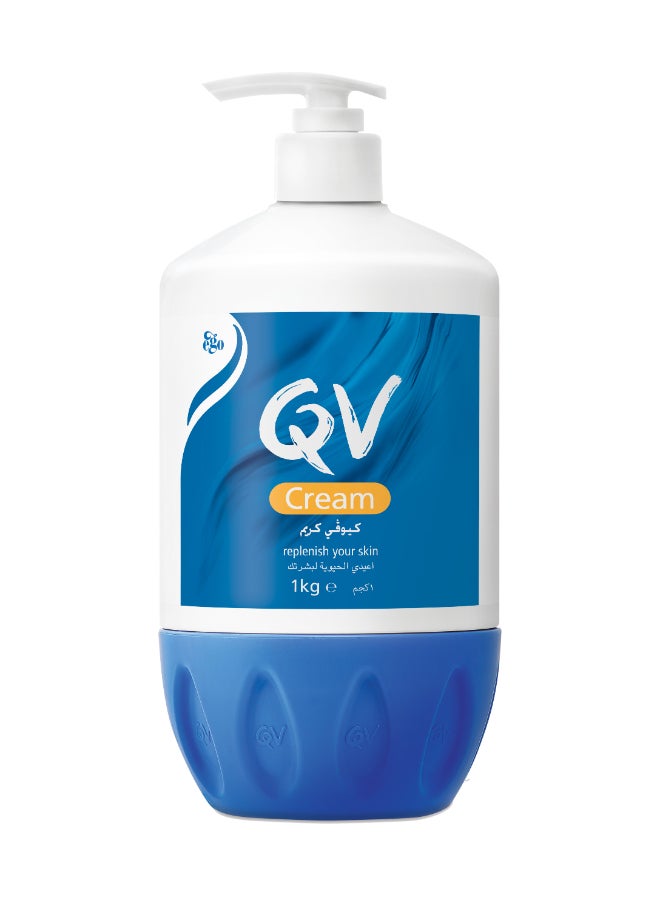 QV Cream Pump - Intensive Moisturising Cream For Dry And Sensitive Skin 1.0kg - Image 1