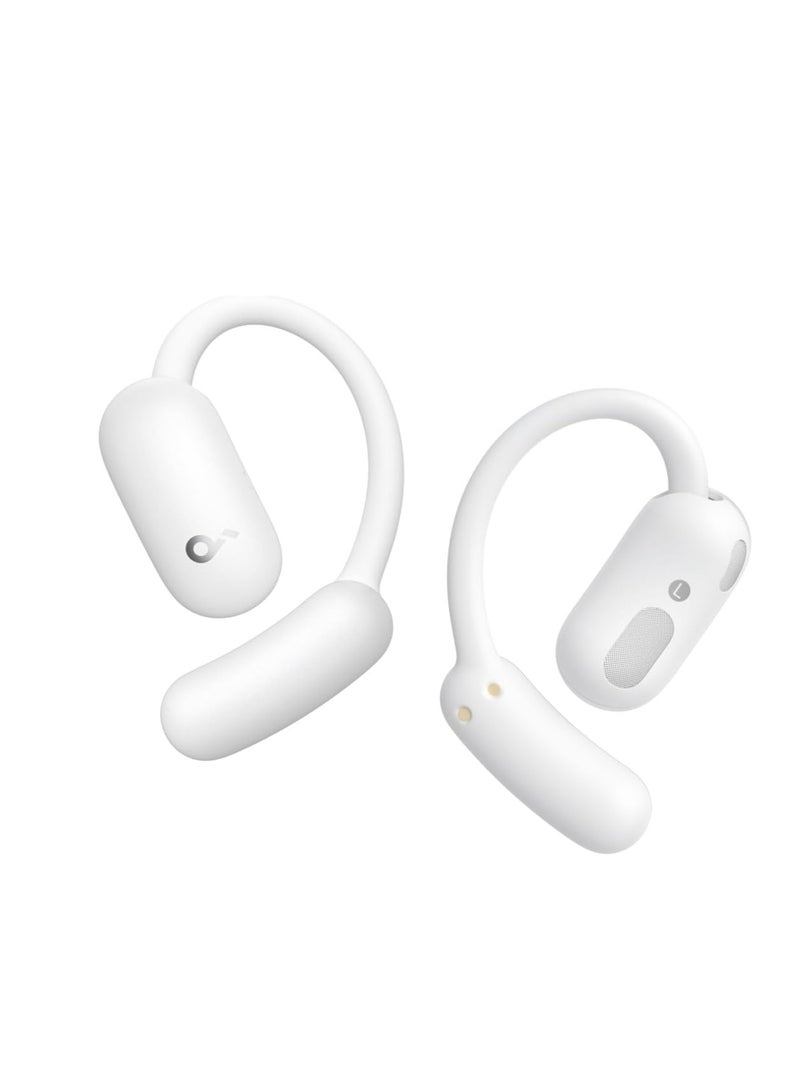 Soundcore - Soundcore AeroFit 2 by Anker, Open-Ear Headphones, Adjustable Ear Hooks, Snug Fit, Rich Bass, Hi-Res Wireless Audio, 42H Play, Bluetooth 5.4, Wireless Charging, IP55, AI Clear Calls, Open-Ear Earbuds White - Image 1