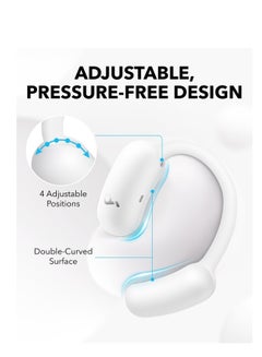 Soundcore Soundcore AeroFit 2 by Anker, Open-Ear Headphones, Adjustable Ear Hooks, Snug Fit, Rich Bass, Hi-Res Wireless Audio, 42H Play, Bluetooth 5.4, Wireless Charging, IP55, AI Clear Calls, Open-Ear Earbuds White  - Image 3