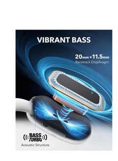 Soundcore Soundcore AeroFit 2 by Anker, Open-Ear Headphones, Adjustable Ear Hooks, Snug Fit, Rich Bass, Hi-Res Wireless Audio, 42H Play, Bluetooth 5.4, Wireless Charging, IP55, AI Clear Calls, Open-Ear Earbuds White  - Image 4