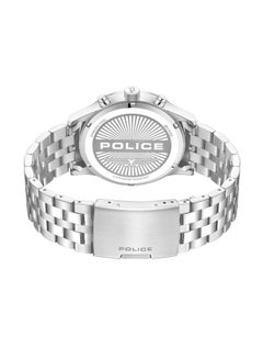 POLICE Men's Driver II Men's 45mm Multifunction Watch with Semi-Transparent Black Dial & 316L Stainless Steel Bracelet  - Image 3