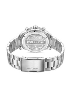 POLICE Men's Soul Multifunction Men's 44mm Watch with Translucent Blue Dial, Hydraulic Pyramid Etched Ring & 316L Stainless Steel Bracelet  - Image 3