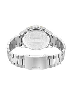 POLICE Men's Motion Men's 45mm Multifunction Watch with Dark Green Dial, Honeycomb Texture & 316L Stainless Steel Bracelet  - Image 3