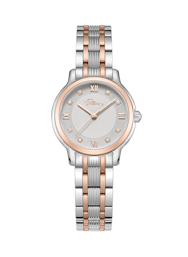 بوليس Women's Charm Women’s 27mm Two-Tone Watch with Grey Dial, Gold-Plated Roman Numerals & 316L Stainless Steel Bracelet  - Image 1