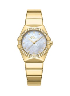بوليس Women's Cosmos Women’s 29mm Gold-Plated Watch with White Mother-of-Pearl Dial, 12 White Stones & 316L Stainless Steel Bracelet  - Image 1