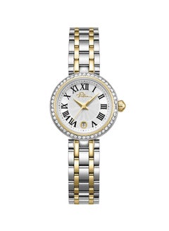 POLICE Women's Denali Women's 36mm Two-Tone Watch with Silver Sunray Dial, Gold-Plated Hands & 316L Stainless Steel 5-Link Bracelet  - Image 1