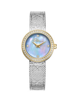 بوليس Women's Flare Women's 26mm Watch with White Mother-of-Pearl Dial, Gold-Plated Topring & Mesh Bracelet  - Image 1