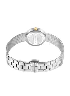 بوليس Women's Flare Women's 26mm Watch with White Mother-of-Pearl Dial, Gold-Plated Topring & Mesh Bracelet  - Image 3