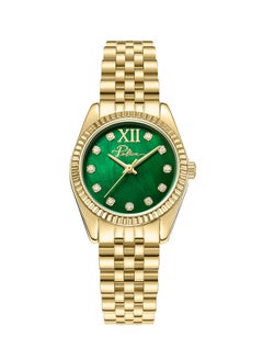 بوليس Women's Flute Women's 28mm Watch with Green Mother-of-Pearl Dial, Gold-Plated Coin-Edged Topring & 316L Stainless Steel Bracelet  - Image 1
