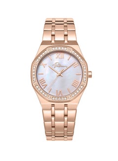 POLICE Women's Moonlight Women's 32mm Rose Gold-Plated Watch with White Mother-of-Pearl Dial & 316L Stainless Steel 5-Link Bracelet  - Image 1