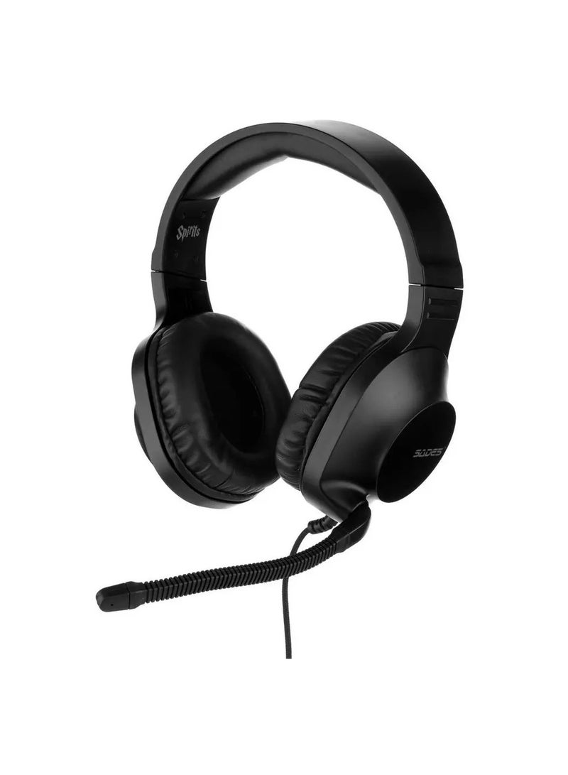 ساديس (Sa-721-Black) Spirits Gaming Headset, 3.5Mm, Black, Compatible - Ps4/ Ps5, Xbox One & Series X & Series S, Nintendo Switch & Lite, Vr, Mobile Devices, Pc/ Laptop - Image 2