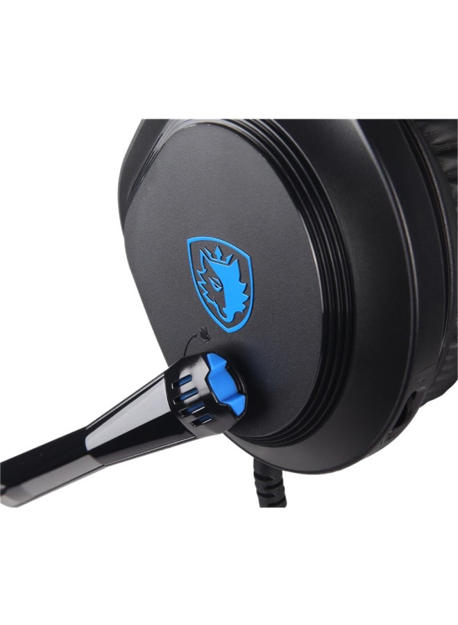 ساديس سماعة الألعاب السلكية C-Power (Sa-716) 3.5 مم ستيريو - أسود/أزرق، متوافقة مع - PS4/PS5، Xbox One وسلسلة X وسلسلة S، نينتندو سويتش و Lite، VR، الأجهزة المحمولة، الكمبيوتر/اللابتوب - Image 5