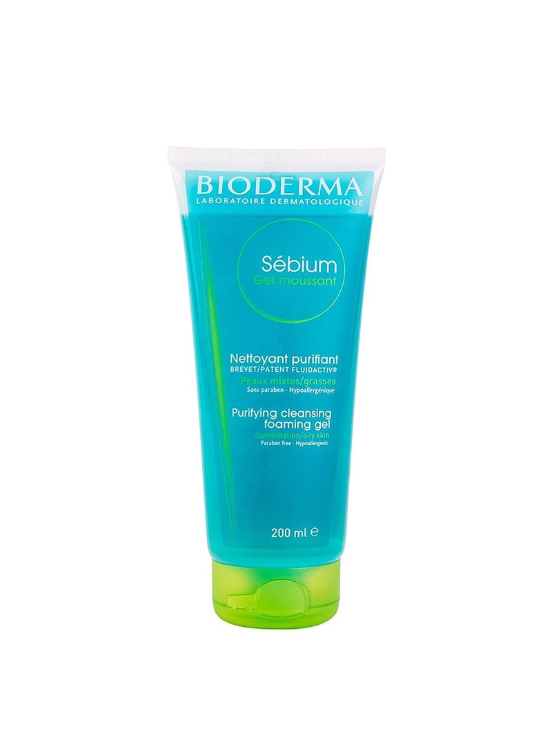 بيوديرما Sebium Foaming Cleansing Gel 200ml  - Image 1