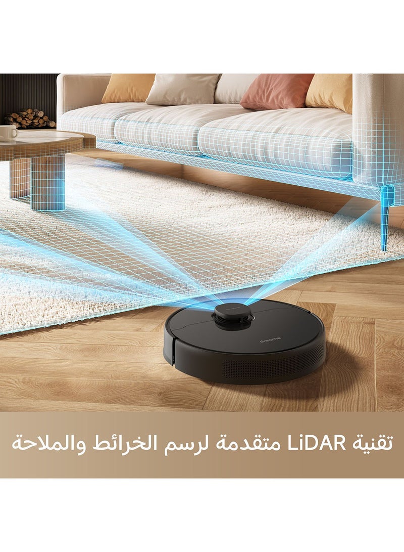 Dreame - Dreame D9 Max Robot Vacuum Cleaner and Mop, 4000Pa Strong Suction, Vacuum Robot Sweep and Mop 2-in-1, 150min Runtime, Multi-floor Mapping, Lidar Navigation, Alexa/App/WIFI Control 570 ml 40 W D9 MAX Black - Image 1
