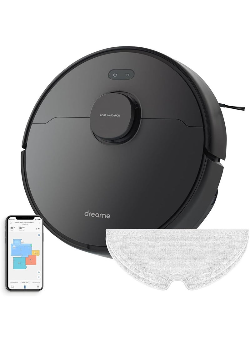 Dreame - Dreame D9 Max Robot Vacuum Cleaner and Mop, 4000Pa Strong Suction, Vacuum Robot Sweep and Mop 2-in-1, 150min Runtime, Multi-floor Mapping, Lidar Navigation, Alexa/App/WIFI Control 570 ml 40 W D9 MAX Black - Image 1