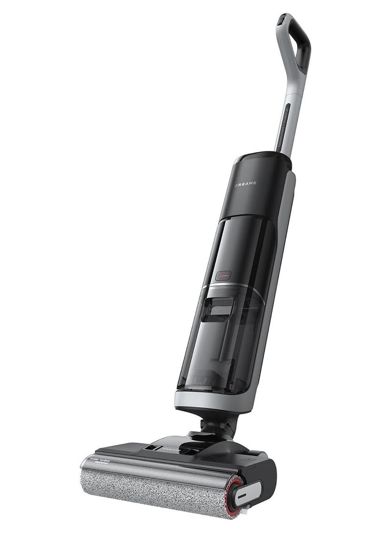دريم مكنسة H14 Wet-Dry، تنظيف بالفرشاة وتجفيف بالهواء الساخن عند 60°C، وصول مستوٍ بزاوية 180°، تجفيف سريع في 5 دقائق، تنظيف ذاتي بدوران مزدوج، قوة شفط 18kPa، تنظيف بحواف مزدوجة 200 W H14 أسود - Image 1