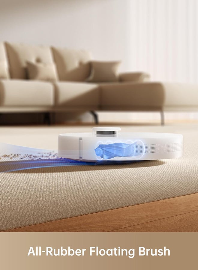 دريم - Dreame D10 Plus Gen 2 Robot Vacuum Cleaner with Self Empty, 6000 Pa Suction Power, Dust collection up to 90 days, LiDAR Navigation, for Carpets and Pet Hair, 285-Minute Long Run time 40 W D10Plus Gen2 White - Image 1