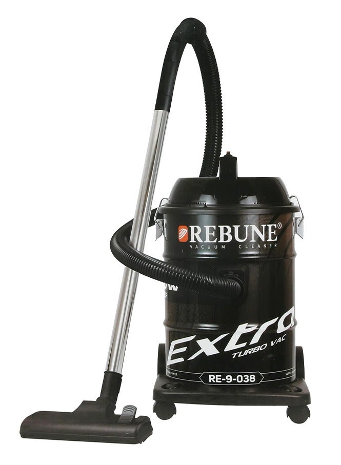 REBUNE - Barrel Vacuum Cleaner 21L / 2000W RE-9-038 21 L 2000 W RE-9-038 Black - Image 1