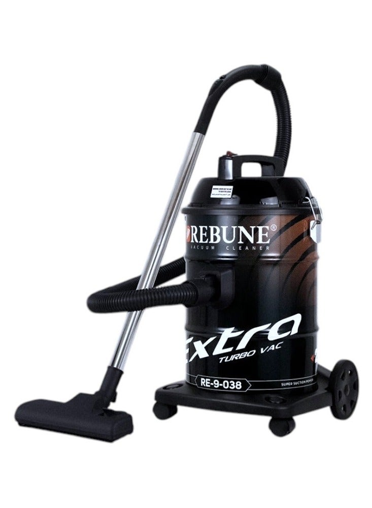 REBUNE - Barrel Vacuum Cleaner 21L / 2000W RE-9-038 21 L 2000 W RE-9-038 Black - Image 1