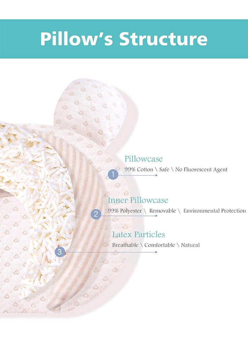 روك بو وسائد دعم رأس الرضع وسادة ناعمة للأطفال في الحضانة، 0 - 12 شهر - Image 2