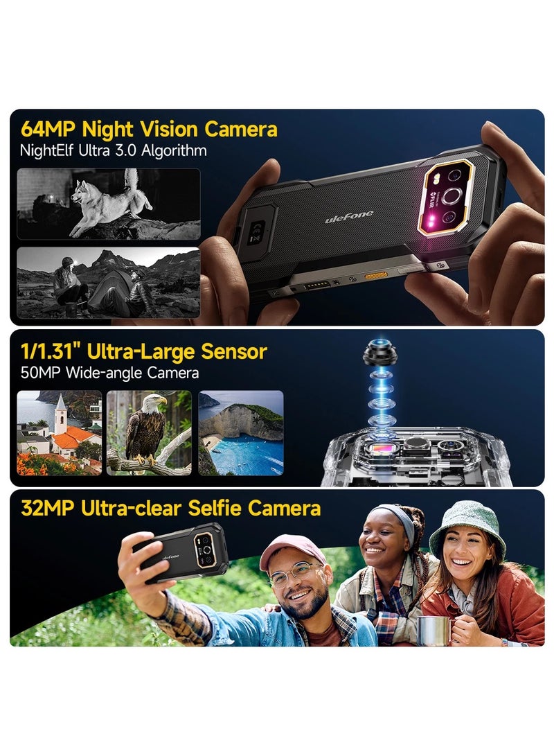 Ulefone - Armor 27T Pro 5G Rugged Phone 10600mAh Android 14 Smartphone 50MP+64MP Night Camera 6.78″ 24GB+256GB NFC - Image 1