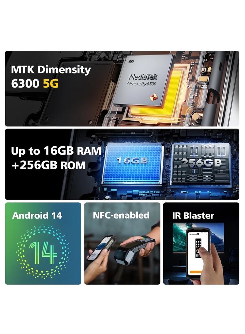 Ulefone - Armor Mini 20 Pro 5G 4.7″ Rugged Phone 64MP Night Camera Android 14 Smartphone 6200mAh Mobile phone LED - Image 1