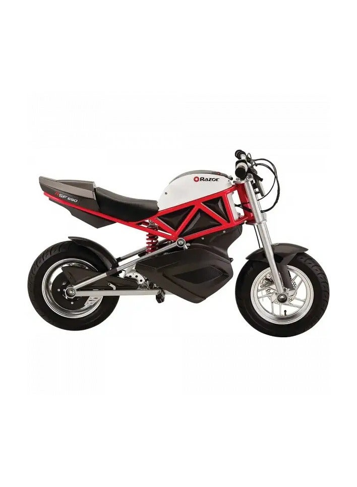 Razor Razor Street Bike RSF650 27km/h | Kids Ages 16 Years+ | Motor Bike | With up to 50 minutes of Continuous Use Multicolour 140  x42x78cm  - Image 4