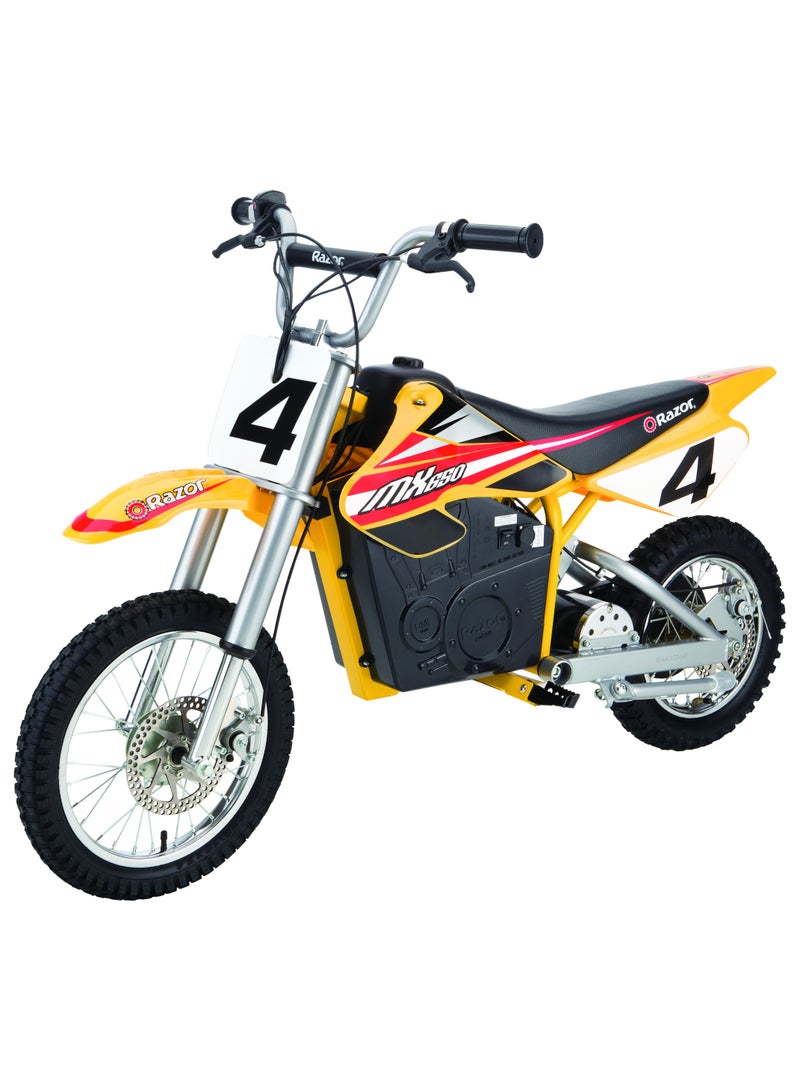 ريزر - Razor Motorbike Dirt Rocket MX650 27km/h | Kids Ages 16 Years+ | Supercross Inspired | Motocross Bike | Electric Bike | With up to 40 minutes of Continuous Use | Off-road Bike Multicolour 119x35x66cm - Image 1