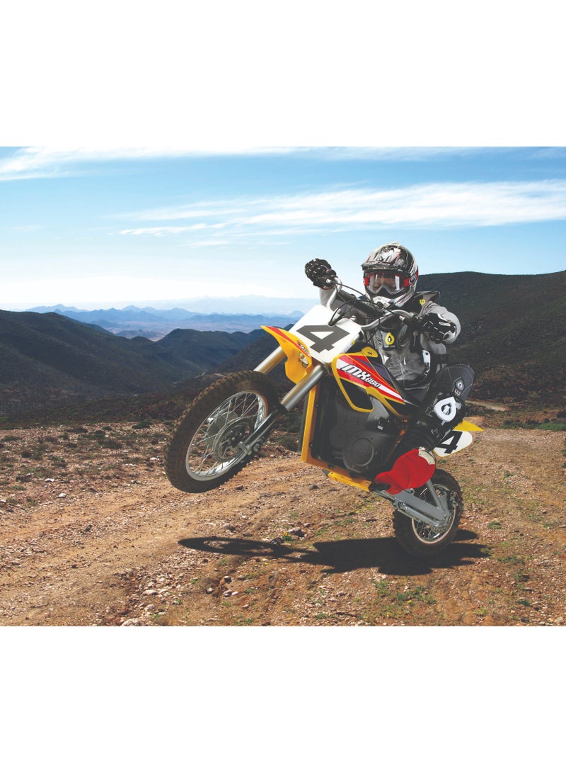 ريزر - Razor Motorbike Dirt Rocket MX650 27km/h | Kids Ages 16 Years+ | Supercross Inspired | Motocross Bike | Electric Bike | With up to 40 minutes of Continuous Use | Off-road Bike Multicolour 119x35x66cm - Image 1